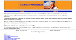 Desktop Screenshot of lexfrankwatercolours.bigpondhosting.com