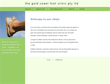 Tablet Screenshot of gcfootclinic.bigpondhosting.com