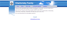 Tablet Screenshot of chartoriskyfamily.bigpondhosting.com