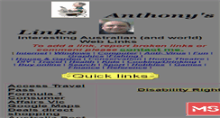 Desktop Screenshot of anthony.bigpondhosting.com