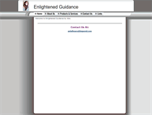 Tablet Screenshot of enlightenedguidance.bigpondhosting.com