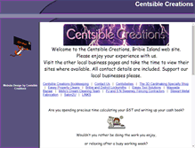 Tablet Screenshot of centsiblecreations.bigpondhosting.com