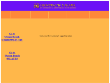 Tablet Screenshot of chiropractic-pilates-umina.bigpondhosting.com