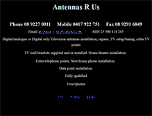 Tablet Screenshot of antennasrus.bigpondhosting.com