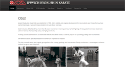 Desktop Screenshot of ipswichkyokushin.bigpondhosting.com